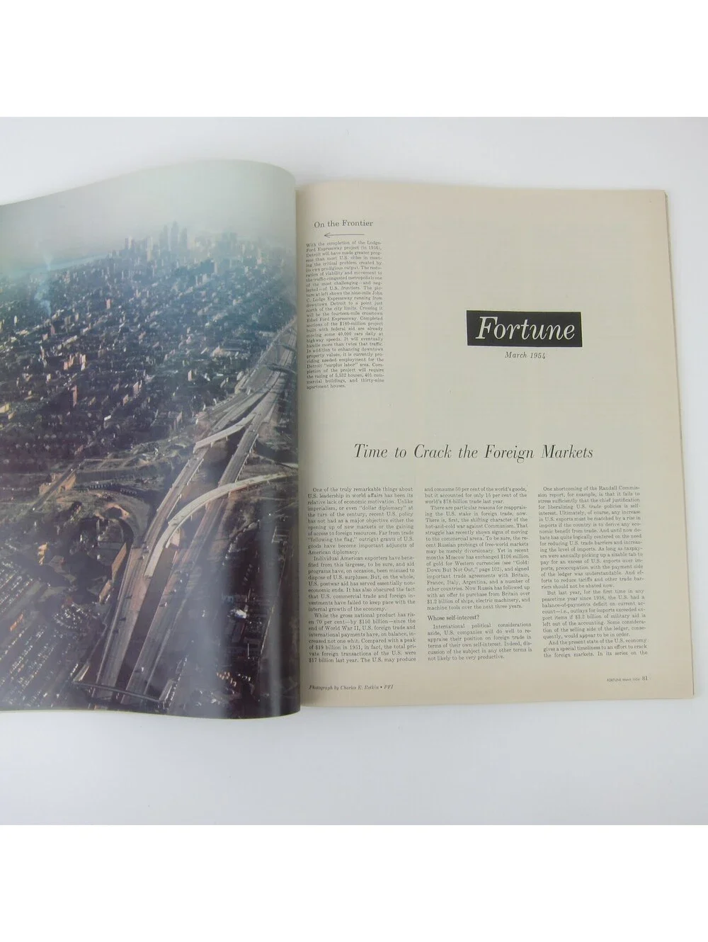 Vintage FORTUNE Magazine March 1954 Ezra T. Benson American Woolen Glenn Martin